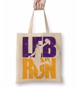 Lebron James Lakers Colors Bez Çanta Uzun Saplı