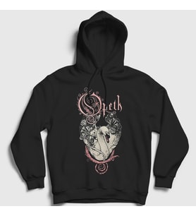 Presmono Unisex Siyah Swan Opeth Kapüşonlu Sweatshirt 534287tt