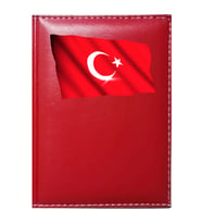 PROMOSYON DENİZİ  TÜRK BAYRAĞI GÖRSELLİ KIRMIZI RUHSAT KABI