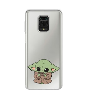Redmi Note 9 Pro / 9s Uyumlu Baby Yoda Tasarımlı Şeffaf Telefon Kılıfı