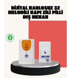Wireless Kapı Zili Pratik ve Zahmetsiz Günlük Kullanım