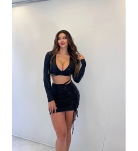 Morliva thal lumaş parlak 2 li takım mini