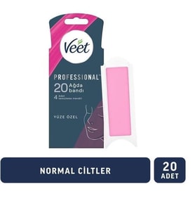Veet Sirli Yüz Ağda Bandı 20 Li Professıonal Normal
