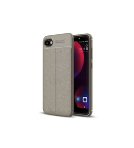 HTC Desire 12 Uyumlu Kılıf Zore Niss Silikon Kapak (Gri)