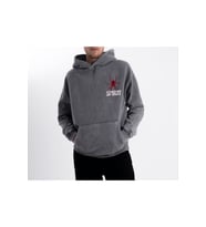 Unisex Oversize Eskitme Spirit Kapüşonlu Sweatshirt