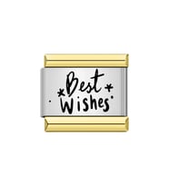 İyi Dilekler (Best Whishes) Çelik İtalyan Charm