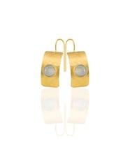 Kadir Jewellery 22 Ayar Altın Kaplama Kadın Minimal Küpe -El İşçiliği Ve Hipoalerjenik Küpe