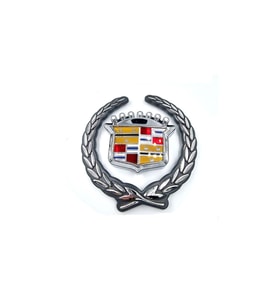 Etiketçilere Özel Cadillac Örgü Arma Gümüş Renk Plastik (10 cm )