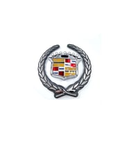 Etiketçilere Özel Cadillac Örgü Arma Gümüş Renk Plastik (10 cm )
