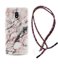 Xiaomi Redmi 8A 8 Pro 9C 9T 10C 11T Pro Kılıf Boyun Asklı Rasta Silikon Colorfull Marble 2 1389