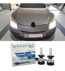 Renault Megane 3 Led Xenon Kısa Far Ampulü H7 Access Yeni Seri Beyaz