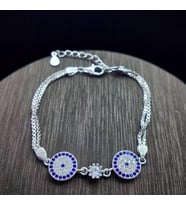 NAZAR GÖZ 925 AYAR GÜMÜŞ BİLEKLİK