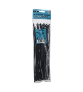 100'lü Siyah Plastik Cırt Kelepçe Seti - 3.6x300 mm Kablo Bağı