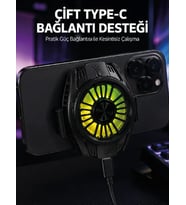 Manyetik Bağlantılı Çift Type-C Girişli Telefon Soğutucu