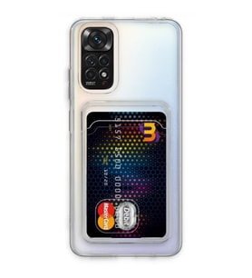 Redmi Note 11 Kılıf Kart Şeffaf Silikon - Şeffaf