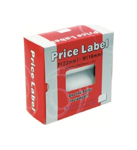 Motex Fiyat Etiketi Çift Haneli 6600 İçin 16x23 Beyaz E-6600 (1 Paket 20 Adet)