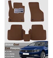 Volkswagen Passat B8 (2015-2019) Uyumlu EVA Paspas Tam Set–Araca Özel,Su Geçirmez,Hızlı Montaj