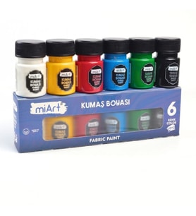 Miart Kumaş Boyası 6 Renk x 30 ml Set