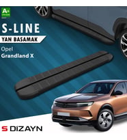 S-Dizayn Opel Grandland 2 Elektrikli S-Line Siyah Yan Basamak 193 Cm 2024 Üzeri A+ Kalite