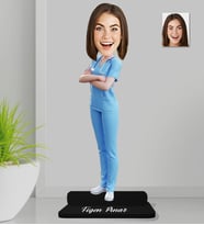 Kişiye Özel Doktor Kadın Ahşap Biblo-7