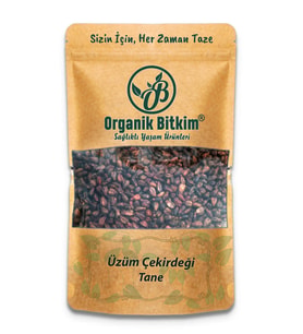 Organik Bitkim Tane Üzüm Çekirdeği 250 gr