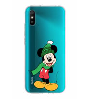 Xiaomi Redmi 9A Uyumlu Kapak Mickey Mouse Tasarımlı Şeffaf Silikon Kılıf