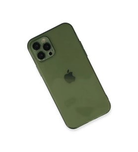 İphone 12 Pro Max Kılıf Fly Lens Silikon - Yeşil