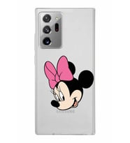 Samsung Galaxy Note 20 Ultra Kapak Minnie Mouse Tasarımlı Şeffaf Silikon Kılıf