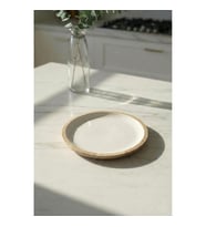 Mango Agacı Pasta Tabağı & Sunum Tabağı 20 Cm Krem