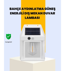 Sensörlü Solar Led Dış Duvar Aydınlatma