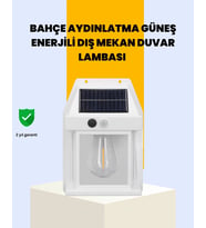 Sensörlü Solar Led Dış Duvar Aydınlatma