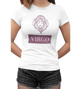 Virgo I Beyaz Kadın Tshirt