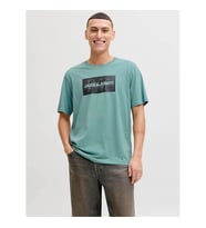 Jack & Jones Jjcole Prınt Tee Mavi Erkek T-Shirt 12288492