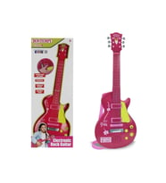 Elektronik Ayaklı Mikrofonlu Pembe Gitar