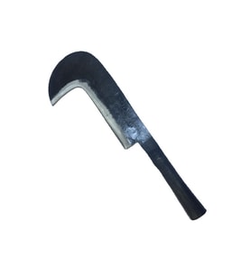 Sürmene Demir Saplı Orak - 43 cm Uzunlukta Geleneksel Tahıl Hasadı TG-V 7096