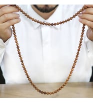 Kişiye Özel Ahşap Kutulu 99'luk Hakiki Kuka Namaz ve Zikir Tesbihi