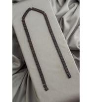 Hematit Doğal Taş Mat Siyah Yassı Kare Kesim 6x6mm Dizi [AA]