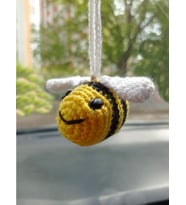 Amigurumi Minik Arı El Emeği Araba Süsü Dikiz Aynası