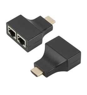 Powermaster FULLY HDMI To RJ45 Cat6 Extender 30MetreTo RJ45 Cat6 Extender 30Metre