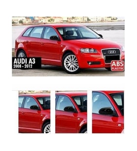 audi a3  (2008-2013) uyumlu  parlak siyah batman ayna kapağı