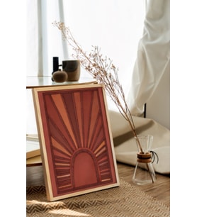Ahşap Çerçeveli Poster Çerçeve Tekli Tablo Modern Çerçeve Dekorasyon Ev Dekoru (Natural)