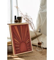 Ahşap Çerçeveli Poster Çerçeve Tekli Tablo Modern Çerçeve Dekorasyon Ev Dekoru (Natural)