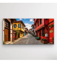 Eskişehir Odun Pazarı Kanvas Tablo 60X120 Cm