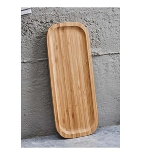 BAMBOO DİKDÖRGEN SUNUMLUK 25*10*1.5CM