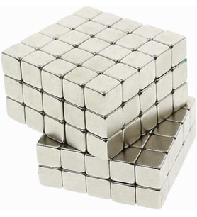 Magnet 125 Adet 5X5X5 Küp Neodyum Mıknatıs - Güçlü Magnet (125'Li Paket)