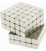Magnet 125 Adet 5X5X5 Küp Neodyum Mıknatıs - Güçlü Magnet (125'Li Paket)