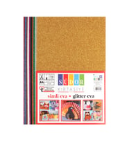 Südor Eva Karışık Renk Simli Yapışkanlı 20 x 30 cm (10'lu) (Çok Renkli)