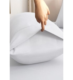 Evony 2 Adet Pamuklu Yastık Kılıfı 50x70 cm Kapaklı Beyaz