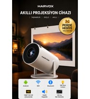 130" Taşınabilir Yansıtmalı Sinema Projektörü Ev İçin Androidli Hediyeli