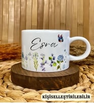 Kişiye Özel İsimli Nescafe Fincanı Mavi Bahar 150 ml